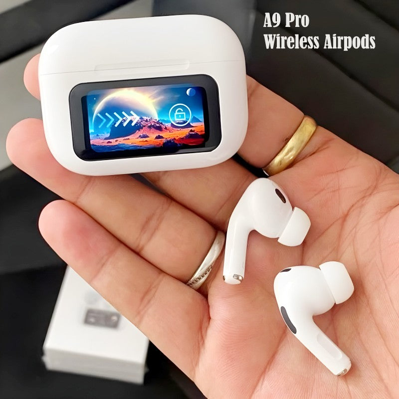 Screen Airpods A9 Pro{ Lcd Earbuds }